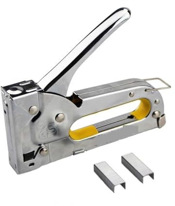 Agrafeuse, Agrafeuse manuelle robuste de meubles de pistolet à clous d'agrafe de 4-8mm for l'outil de rivet de cloueurs de cadrage de meubles en bois pour les projets de menuiserie, professionnels (C