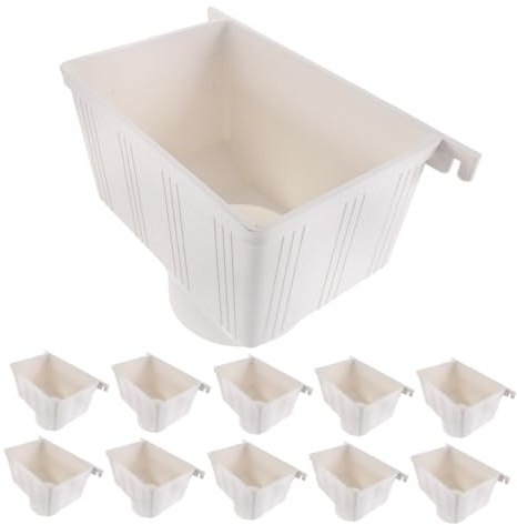 HOMSFOU Secchio d'acqua accessorio per grondaia secchio per grondaia deviatore pioggia pluviali di grondaia connettore di scarico pluviale grondaia pluviale filtro plastica pp bianca