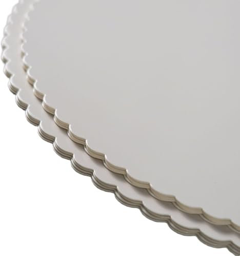 Generisch 100 Tortenunterlagen, Fettdicht Tortenpappe Pappe Rund Ø 30 cm Weiss Tortenkarton