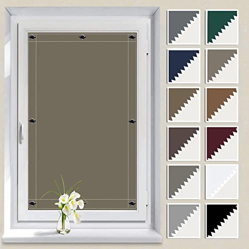 Verdunkelungsrollo für Dachfenster, einfache Installation, weiches Material, thermisches Sonnenschutzrollo für Velux Roto und andere Fenster, Wärmereduzierung, ohne Bohren