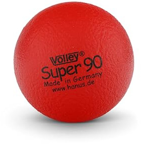 Volley Softball Super Rot – 9 cm Durchmesser – Weicher Schaumstoffball – Leicht – Griffig – Made in Germany