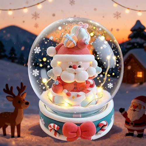 Modelliermasse Knete Zubehör Bastelset Weihnachten Selbsttrocknender Ton Knete Ab 3 Jahre DIY Tischdekoration Modelliermasse für Kinder Jungen Mädchen(Weihnachtsmann)