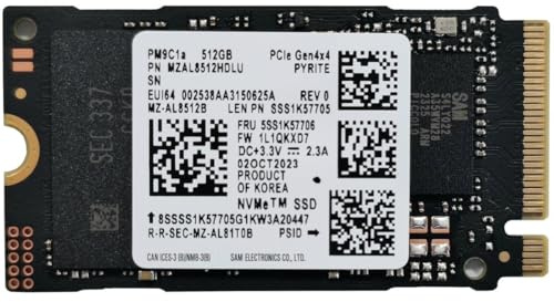 Lenovo SSD 512GB PCIe 4.0 x4 NVMe M.2 2242 - Solid State Drive Smsng PM9C1a Series - MZAL8512HDLU - OEM BULK
