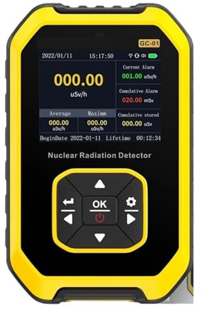 Contatore Geiger GC-01 Rilevatore di radiazioni nucleari con raggi X, raggi γ, raggi β Tester di radioattività Rilevatore di biglie