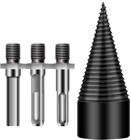 Legno – Fissaggio in acciaio robusto, strumento di spaccatura di tronchi rimovibile, accessorio per macchina di accensione | legna da ardere da campeggio, tritare allevamento ranch, preparazione del