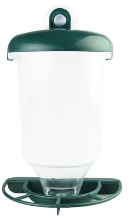 pequeño para pájaros,Recipiente y dispensador de Comida para jardín con,Estación de alimentación | para Ventana, balcón, terraza, jardín, Patio Trasero y césped