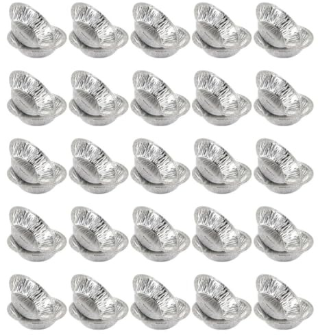 Balacoo Utensilios de Repostería Desechables 300 Moldes de Papel de Aluminio para Tartas y Pudines, Bandejas para Horno Ideales para Bollería y Postres Caseros