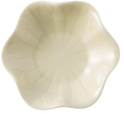 Wswqop Plateau à Bijoux, Porte-Boucles d'oreilles, Assiette Décorative, Porte-bagues, élégant Plateau à Couverts, Idéal pour Les Cadeaux, Jaune