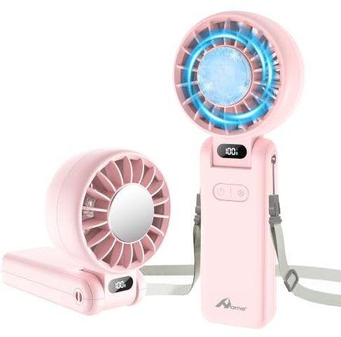 Ventilador portátil refrigerante, enfría en 3 s, para viajes y oficina