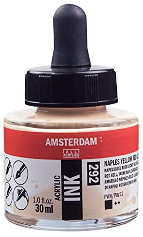 Amsterdam Acrylic Ink Flasche 30 ml Neapelgelb Rot hell 292 (17202920)