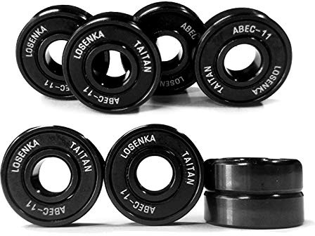 SSCYHT Keramik Kugellager für Skateboards Longboards Inline Skates Rollschuhe Doppelt Geschirmt 8x22x7 Miniaturkugellager 608 ABEC-11,8 pcs