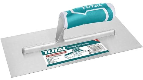 TOTAL - Väggutjämningsspackel - murverk och byggverktyg - för applicering och utjämning av gips eller murbruk - kolstålkropp - 280 mm - öppet handtag