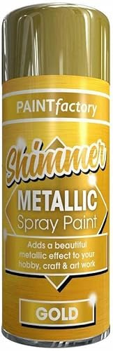 YSAMAX 1 x Metallic Gold Spray Paint 250 ML Multipurpose Use Spray for Metal, Wooden Furniture, Interior & Exterior Decoration