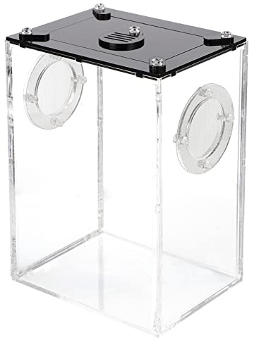 Hemobllo Transparentes Acryl Reptilien Terrarium mit Hoher Lichtdurchlässigkeit und Glatter Oberfläche für Geckos und Schlangen als Zuhause oder Transportbox