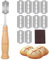 BZKSER Taglierino per Pane - Lama Pane Coltello Pane Coltello per Impasto Coltello da Panettiere con 10 Lame，per Cuocere, Intagliare Modelli di Pane Crudo