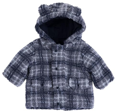 Chicco Giubbino Con Cappuccio, Caldo giubbino invernale con cappuccio staccabile Bimbo 0-24, Grigio, 0 mesi