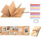 ERBO Fotoalbum zum Selbstgestalten (21x15cm), Akkordeon-Falten-Sammelalbum, DIY Scrapbook FotobuchKann als Abschluss Geschenk, Geburtstagsgeschenk, Hochzeitstagsgeschenk (34 Seiten, Hellbraun)