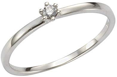 Orolino Damen Ring 585/- Gold Glänzend Brillant weiß 0,05ct. 067370071-1