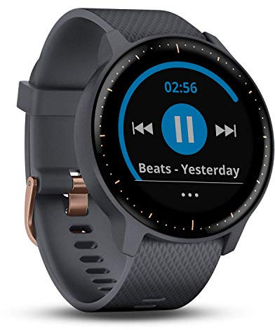 Garmin vívoactive 3 Music Granitblau GPS-Fitness-Smartwatch – Musikplayer, Garmin Pay, Sport-Apps