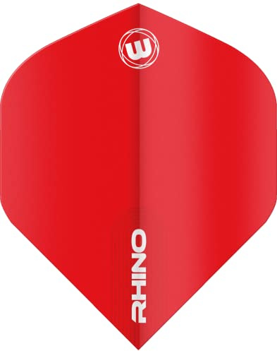 WINMAU Rhino Extra Thick Red Dart Flights - 1 Sätze pro Packung (3 Flights insgesamt)