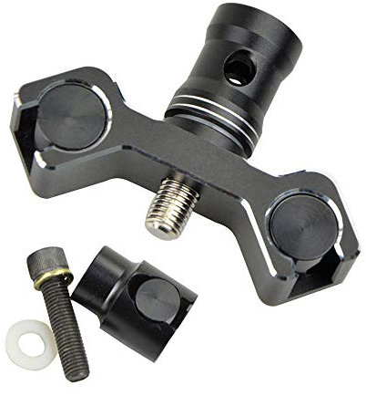 MILAEM Tir à l'arc V-Bar Stabilisateur V Barre de Montage Barre d'équilibre Connecteur Quick Deconnect Set Alliage d'aluminium pour Arc à poulies (Noir)