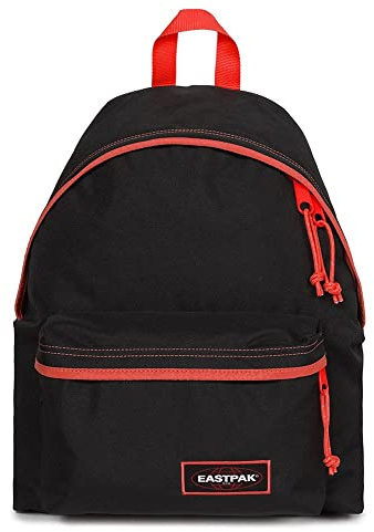 EASTPAK Padded Pak'r Mochila, Negro (Kontrast Fiery)