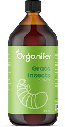 Rasenkonzentrat - (1 L Für 250 M2) - Rasenpflege - Rasendünger - Flüssigdünger - Gartendünger - Larven - Mückenlarven - Maden - Maikäfer - Organifer