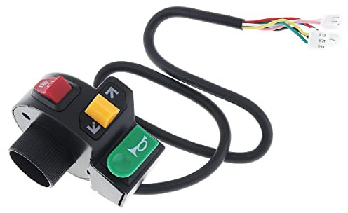 botón encendido apagado moto Para manillares de 22mm de diámetro, motocicleta Ac 3 en 1, interruptor de motocicleta, bicicleta eléctrica, Scooter, ATV, luz cuádruple, bocina de señal de giro, botón de