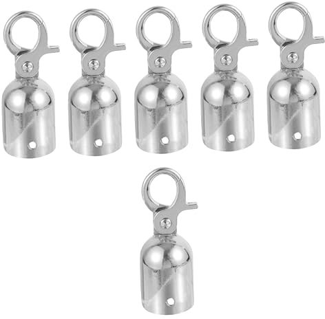 Angoily Crochet À Ressort 6 Pièces Butée D'Extrémité De Corde Support De Rail Crochet De Corde Extrémité De Corde De Corde Accessoires De Trompette De Pont Balustres De Pont Verrous De