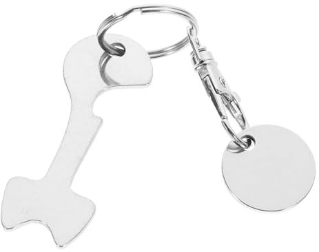 WRITWAA Trolley Token Key Chain for Shopping Cart Portable Trolley Tokens Hanging Keyring Ornament