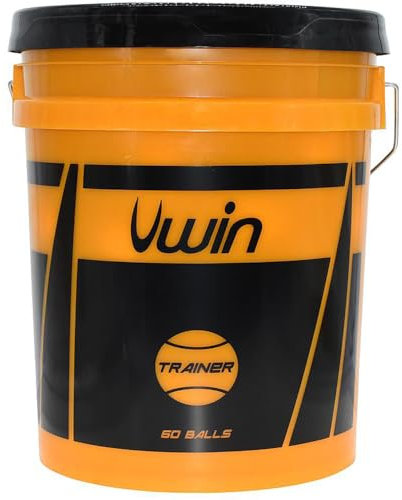 Loops Team-Pack Tennisball-Eimer, 60 x Trainingsbälle, Nadelfilz-Großpackung