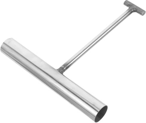 TOPPERFUN Gancio per chiusino, comodo gancio per carichi pesanti da 6,7 ​​pollici, gancio per porta avvolgibile in acciaio inossidabile, gancio per carico fognario, gancio a forma di I a forma di T