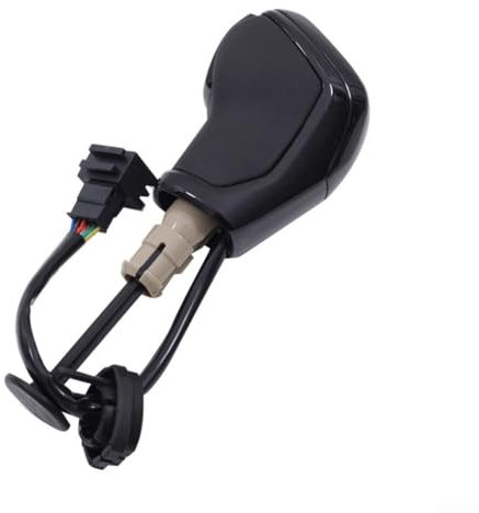 Getdoublerich 1 x Auto-Schaltknauf, Schaltknauf, automatischer Schaltknauf, LED-Licht für Golf 6, 7 Autoteile (schwarz-weißes Licht)