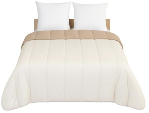 Mortreux Couette Légère Beige/Sable - 2 Personnes 240 x 260 - Spécial été
