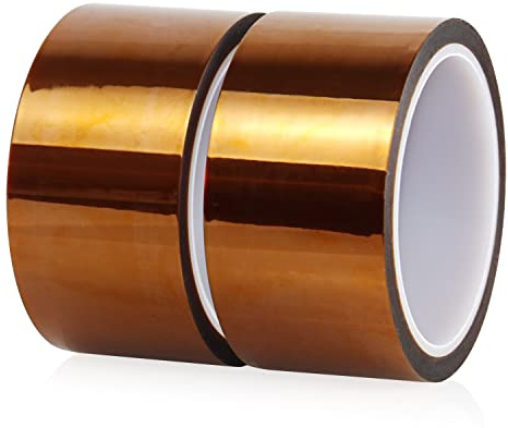 BOMEI PACK Ruban polyimide résistant aux hautes températures, thermorésistant sans résidu pour isolation circuits imprimés (50mm*33m)