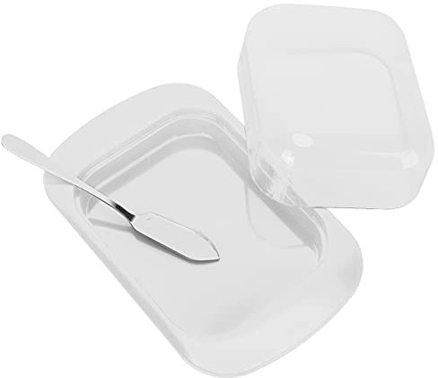 aqxreight Portable Butter Box with Lid, High‑Quality Butter Container Cheese Dish Holder Tray for Kitchen, Home Use, Knife for Butter Cutting (aqxreight0kxo9f6btn-12)