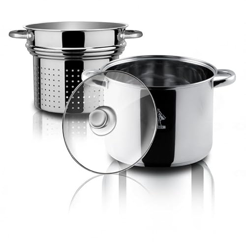 PENTOLA PASTARELLA CM.22 LA DIVINA REINOX X INDUZIONE