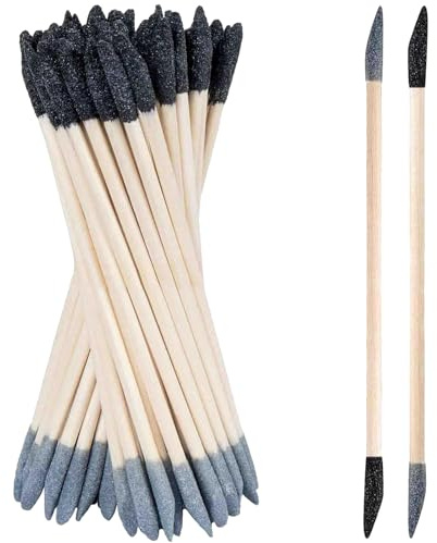 Sanding Sticks 50 Pcs, Double-Ended Sanding Tools for Wood & Plastic Models, 120/280 Grit, 5.4 x 0.2 Inch - Fine Detailing in Tight Spaces with Matchstick Design