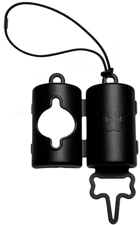 Pavsicgn Supporto di sacchetti per cani - Portatile con cordino, leggero e a mani libere | Dispenser Per Sacchetti Per Feci Di Cane,Per Casa Auto Camminate Escursioni Picnic Campeggio Viaggi A Lunga
