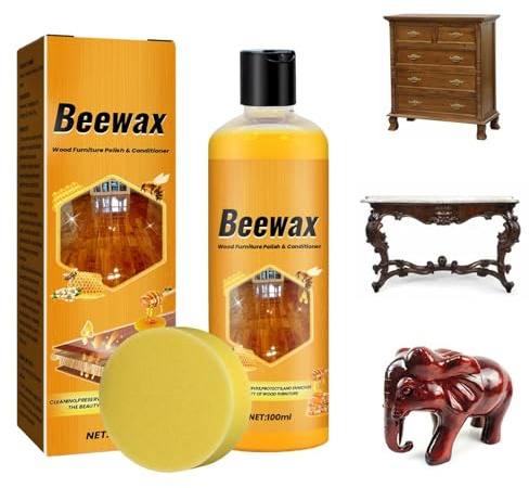 Bee's Wax Furniture Finish Agent Wood Cleaner Spray Multiarea | Wood Shiner for Furniture Revitalizes Wood, for Tables, Baseboards, Trim
