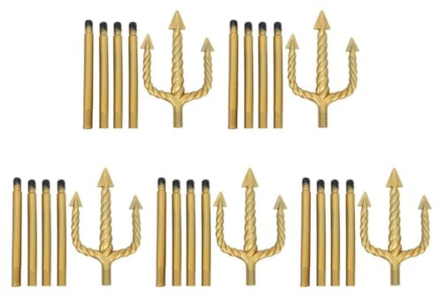 Alipis 5pcs Vintage Style Plastic Trident Adult Devil Pitch Fork Costume Props for Halloween Cosplay Masquerade Party Decoration Black with Short Handle