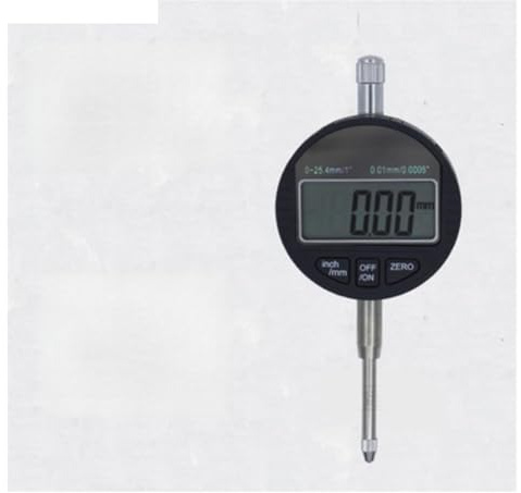 Micrómetro, Medidor de profundidad digital 12,7 mm/25,4 mm Indicador electrónico, Micrómetro Sonda punta redonda 0-30(0-25.4mm)