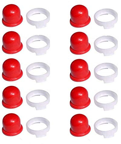 AISEN 10 Pack Primer Pumpe mit Ring für Briggs & Stratton 3,5 PS, 3,75 PS, 4 PS Sprint Quattro Classic Modelle 694394 4178 Kraftstoffpumpe Benzinpumpe Primerkolben 494408 Sprint Wolf 2056157