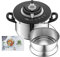 Seb Nutricook+ Cocotte-minute 6 L inox, Autocuiseur induction, Facile à utiliser, Programme de Cuisson, Fabriqué en France P4220705