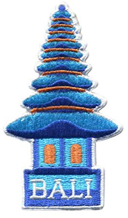 Vagabond Heart Bali Patch - Bali Indonesia Souvenir - Iron On Travel Badge - Bali Gift