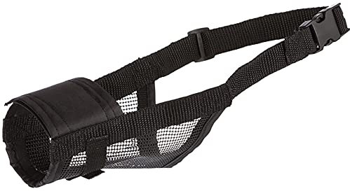 TRIXIE 19265 Maulkorb mit Netzeinsatz, Polyester, L–XL, schwarz