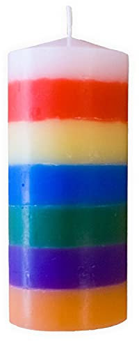 LAMARE Candela dei 7 Poteri - Candela 7 Arcangeli - 100% fatta a mano - Apri le 7 porte della spiritualità e supera i tuoi ostacoli