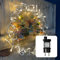 hellum LED-Dekokranz Metallkranz mit Timer, 80 LED warmweiß; Ø 30 cm mit Außen Transformator Hängekranz Türkranz Ganzjahres-Dekoration 577921