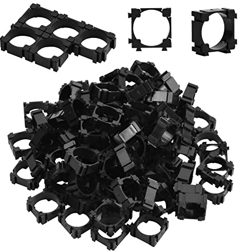 Vesaneae 100 Pz Soporte para Batería de Litio de 18650, Soporte de Celda Cilíndrica, Soporte de Batería para Batería Fija DIY