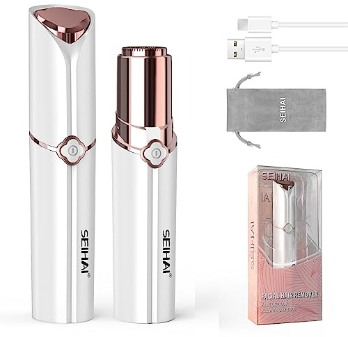 Gesichtshaarentferner Für Frauen, SEIHAI Haarentfernung Gesicht Damen, USB Wiederaufladbar Gesichtshaarentferner, Damenrasierer Gesicht für Lippe, Kinn, Mit Einer Marken-Aufbewahrungstasche